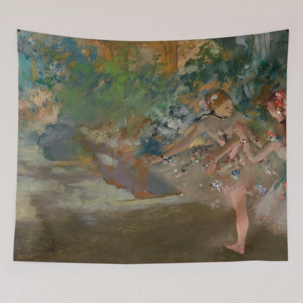 Item preview, Deux Danseuses Sur La Scene by Edgar Degas: Impressionist Ballet Poster designed and sold by artofuniverse.
