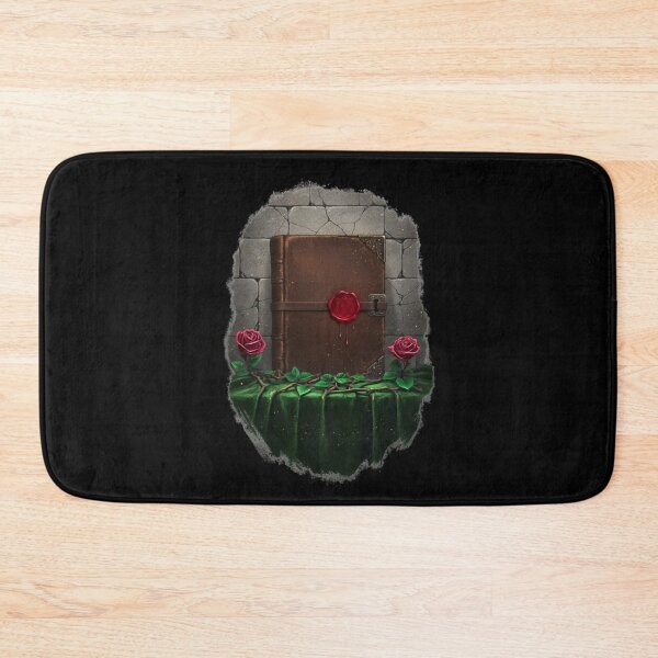 Item preview, Leather Bound Spellbook with Red Wax Seal and Roses – Dark Gothic Romance Art designed and sold by DarkRomanceMom.