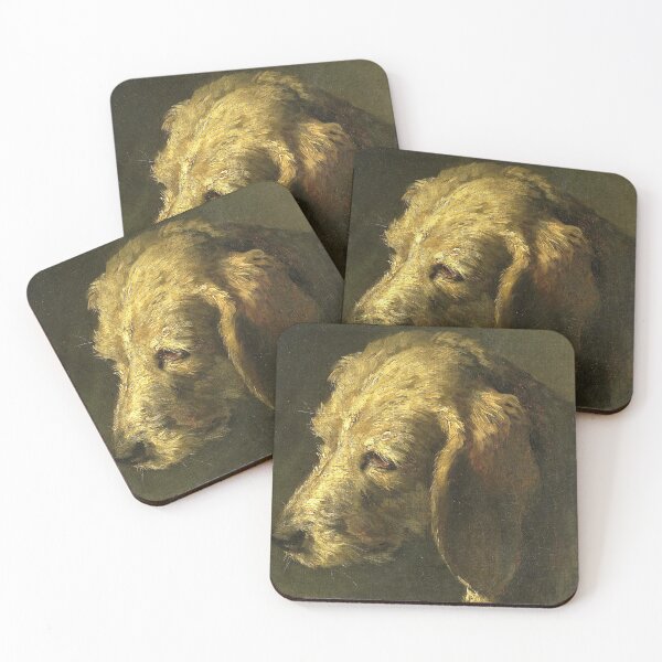 Item preview, Vintage Dog Portrait: 19th Century Animal Oil Painting designed and sold by SavageVision.