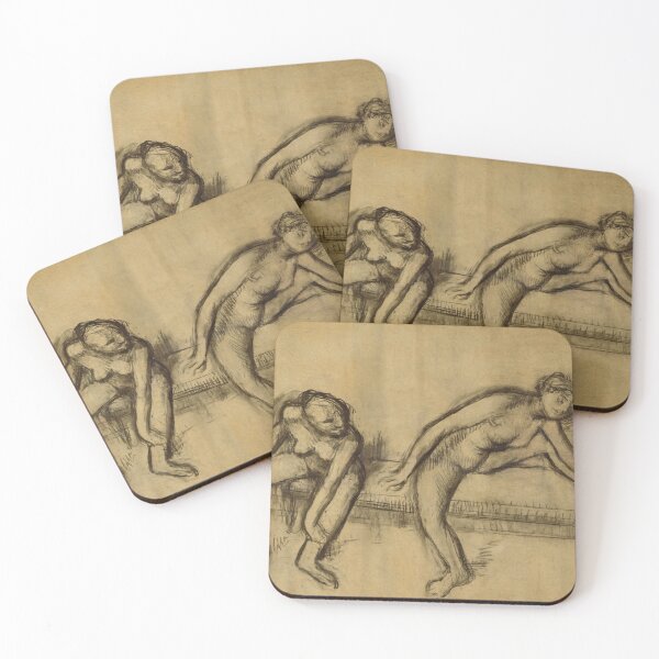 Item preview, Deux Danseuses Sur Un Banc by Edgar Degas: Impressionist Figure Study Poster designed and sold by artofuniverse.