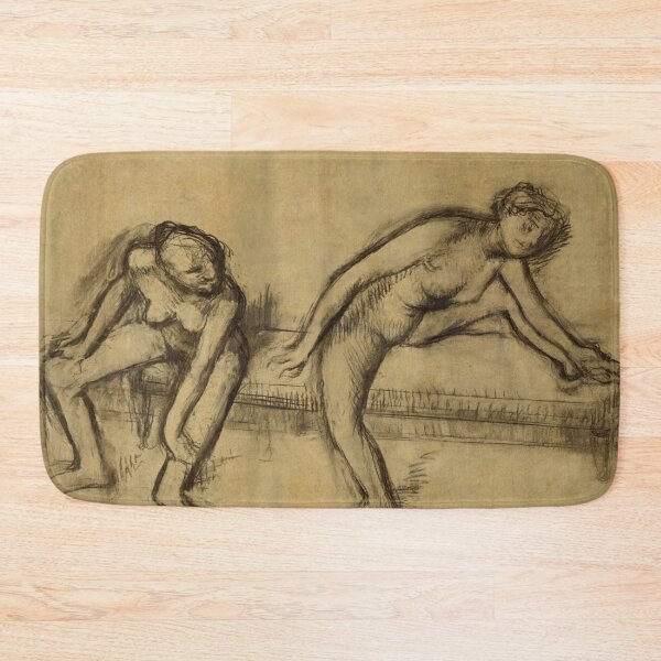 Item preview, Deux Danseuses Sur Un Banc by Edgar Degas: Impressionist Figure Study Poster designed and sold by artofuniverse.