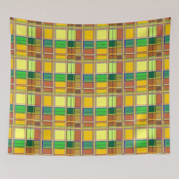 Item preview, Caribbean Colorful Fabric Madras Tartan designed and sold by BluedarkArt.