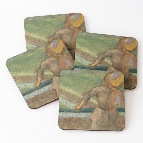Item preview, Deux Femmes Causant by Edgar Degas: Impressionist Racetrack Fine Art Print designed and sold by artofuniverse.