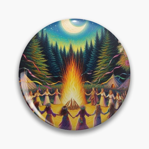 Item preview, Solstice Fire Dance Under the Sacred Moon designed and sold by Sybille-Yates.