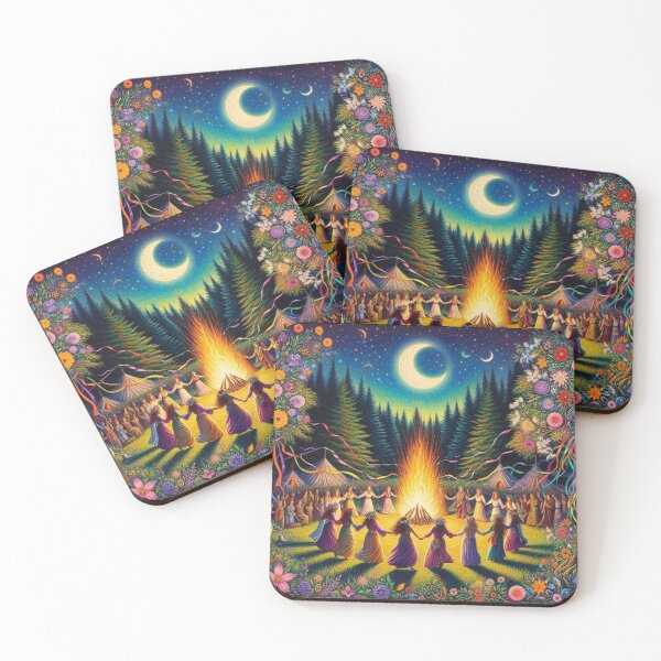 Item preview, Solstice Fire Dance Under the Sacred Moon designed and sold by Sybille-Yates.