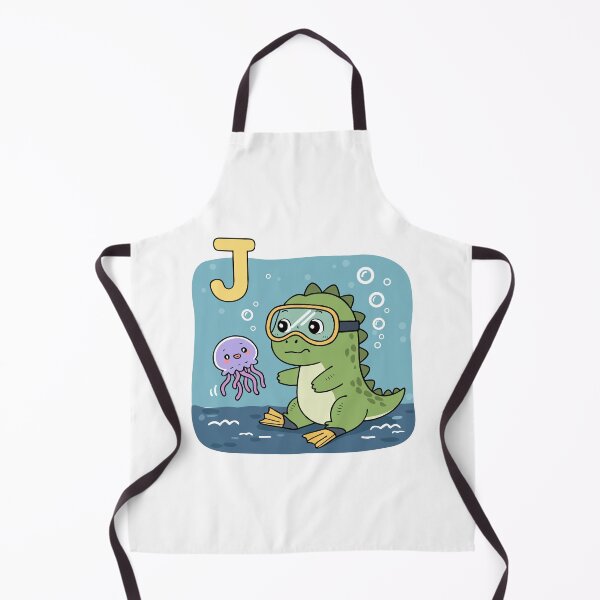 Item preview, Cute Dinosaur J Alphabet – Jellyfish Underwater Kawaii Art designed and sold by MeeraArts&Crafts.