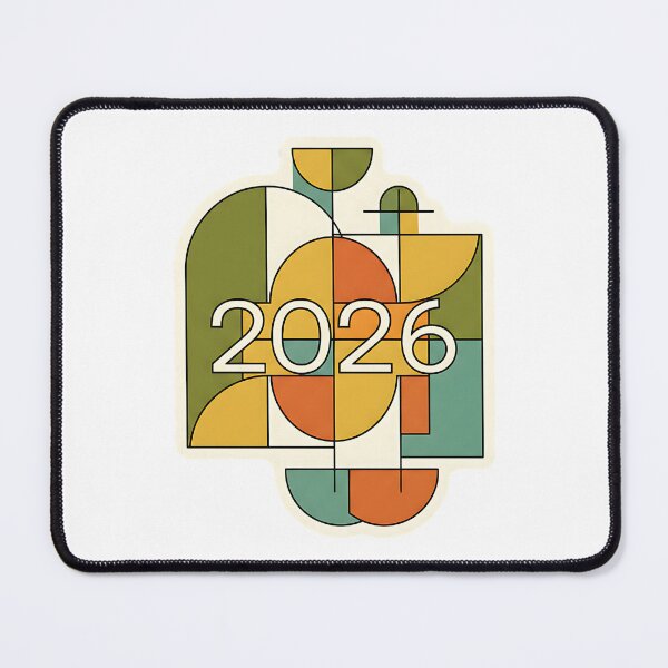Item preview, Modern Geometric Abstract 2026 Calendar Art designed and sold by Silent Watch Threads..