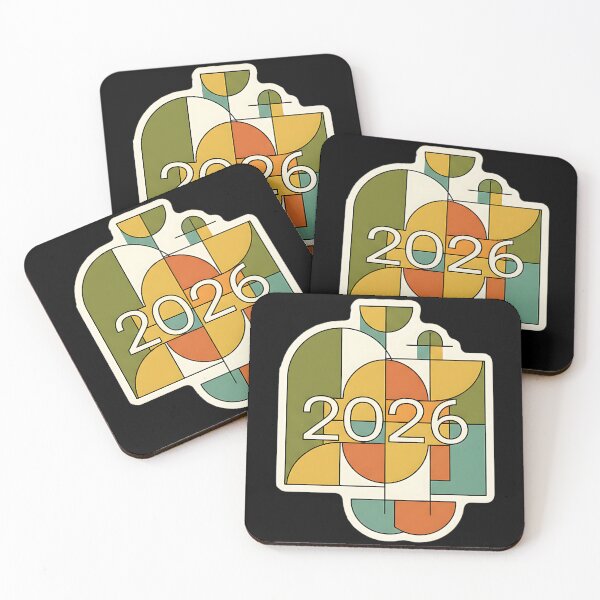 Item preview, Modern Geometric Abstract 2026 Calendar Art designed and sold by Silent Watch Threads..
