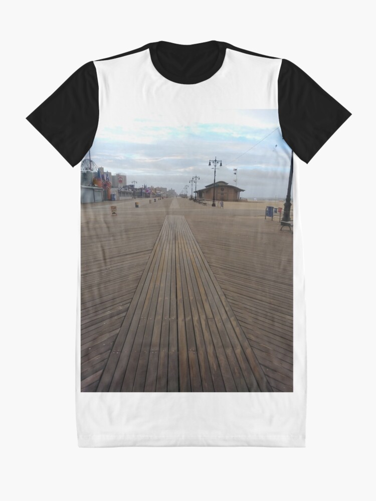 Alternate view of Coney Island - New York, #Coney, #Island, #New, #York, #ConeyIsland, #NewYork, #Boardwalk Graphic T-Shirt Dress