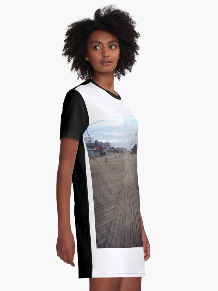 Alternate view of Coney Island - New York, #Coney, #Island, #New, #York, #ConeyIsland, #NewYork, #Boardwalk Graphic T-Shirt Dress