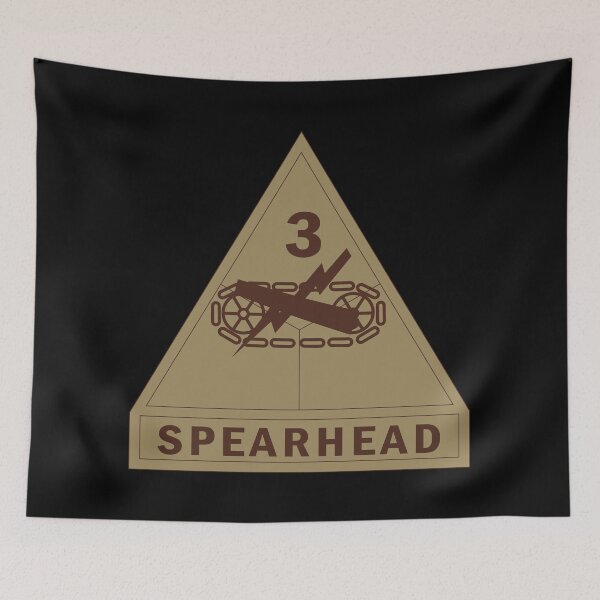 Item preview, Army - SSI - 3rd Armored Division w Name Tape - Subdued Desert X 300 designed and sold by Military Insignia Products.