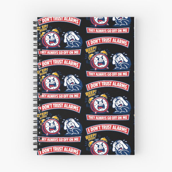 Item preview, I Dont Trust Alarms They Always Go Off On Me Funny Morning Humor Design designed and sold by TeeTimeTreasure.