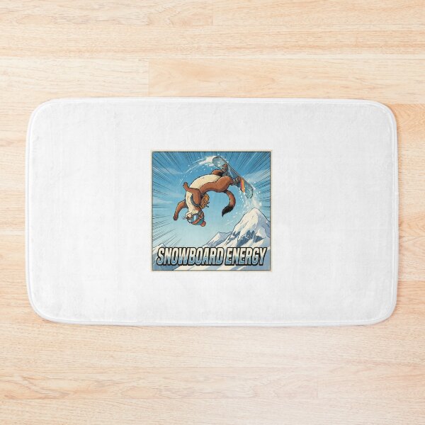 Item preview, Energy Snowboarding Stoat | Radical Winter Animal designed and sold by ryanguas.
