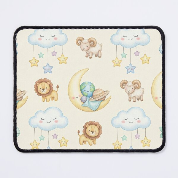 Item preview, Sleepy Sky Nursery Celestial Baby Illustration Pattern designed and sold by SavinMercantile.