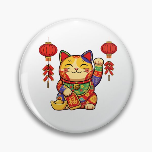 Item preview, Chinese New Year beckoning cat designed and sold by AttaboyStudio.