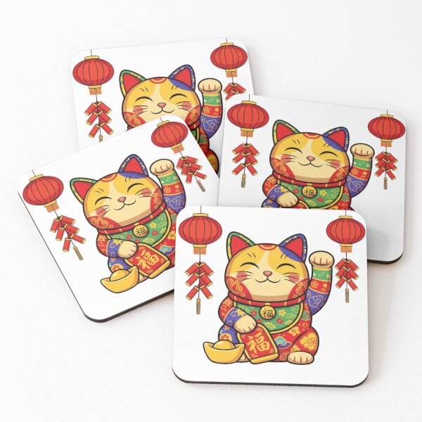 Item preview, Chinese New Year beckoning cat designed and sold by AttaboyStudio.