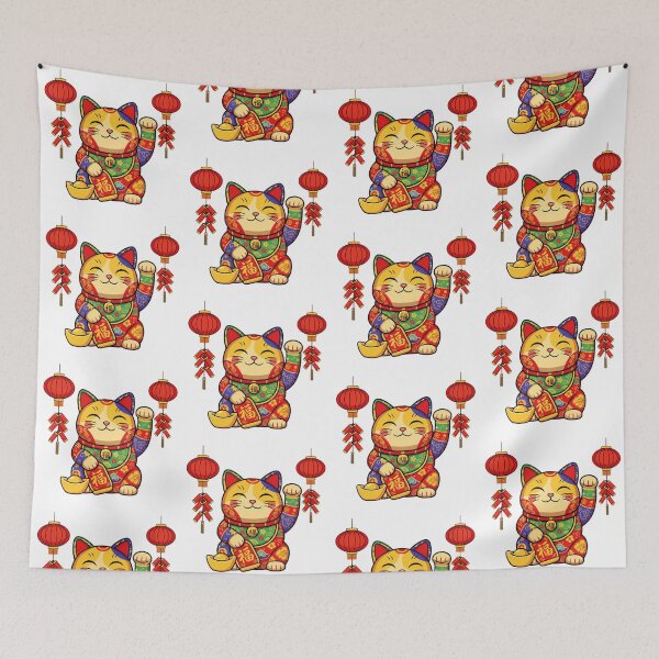 Item preview, Chinese New Year beckoning cat designed and sold by AttaboyStudio.