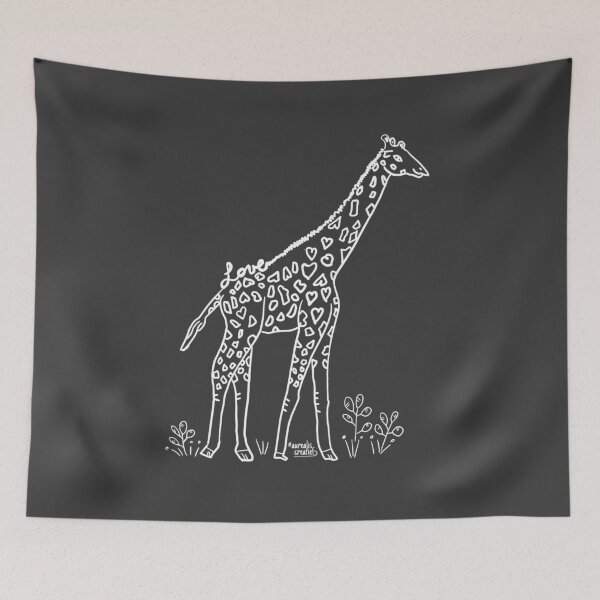 Artikelvorschau, Liebe Tiere - Giraffe in der Savanne entworfen und verkauft von Aurealis Creatief.