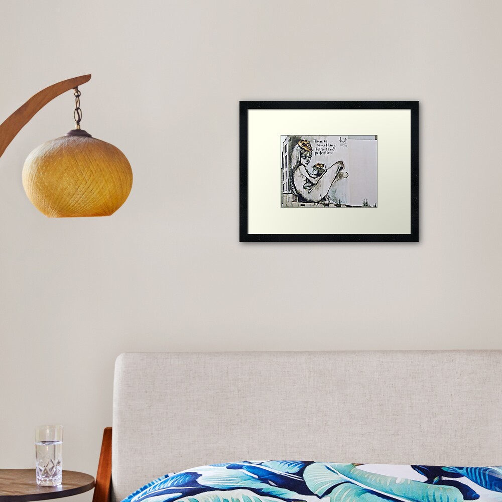 There is something better than perfection Framed Art Print