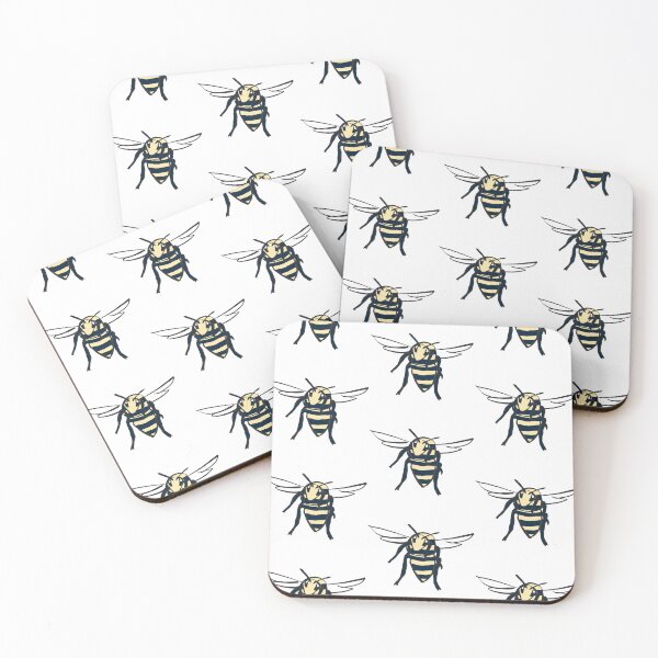 Item preview, Wobbly Organic Bumblebee Sketch designed and sold by NorthFieldsShop.
