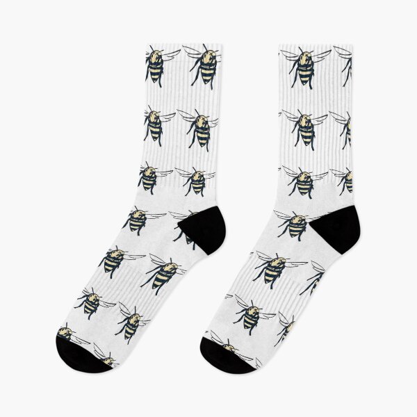 Item preview, Wobbly Organic Bumblebee Sketch designed and sold by NorthFieldsShop.