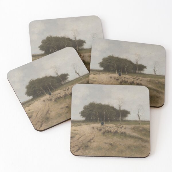 Item preview, Vintage Sheep Painting: Cozy Farmhouse Landscape Art designed and sold by SavageVision.