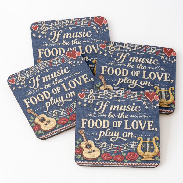 Item preview, Music is the food of love. Knitting patterns. designed and sold by Mauswohn.