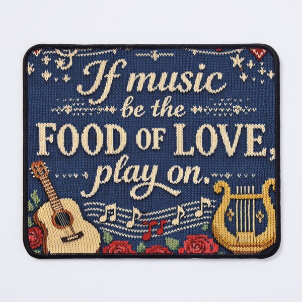 Item preview, Music is the food of love. Knitting patterns. designed and sold by Mauswohn.