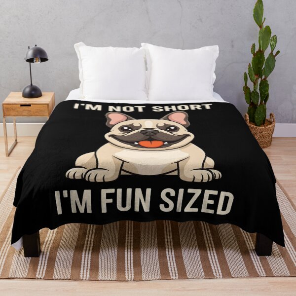 Item preview, I'm Not Short I'm Fun Sized - Funny French Bulldog Owner Joke designed and sold by OlakunleOloroz.