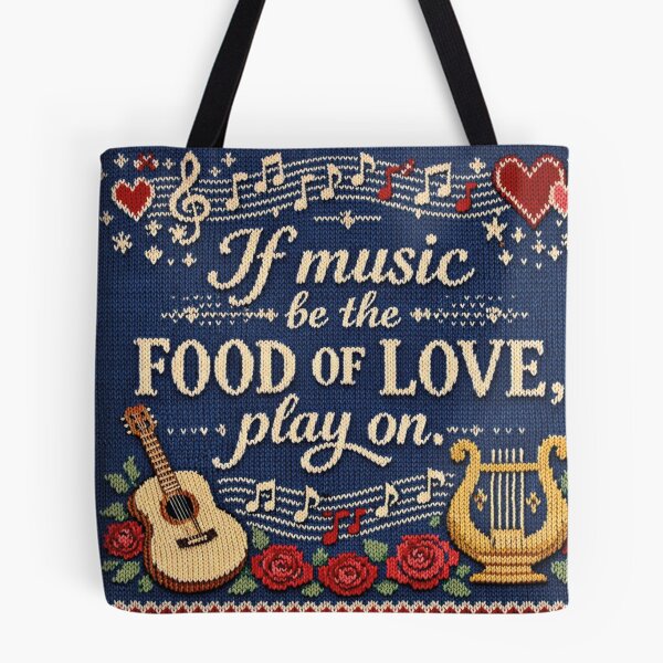 Item preview, Music is the food of love. Knitting patterns. designed and sold by Mauswohn.