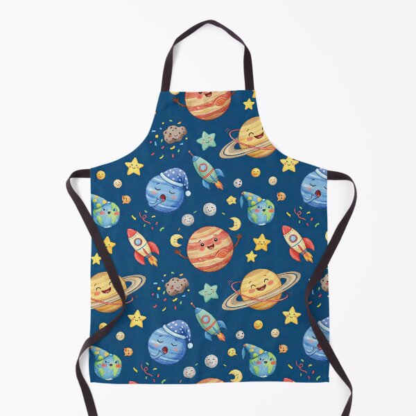 Item preview, The Planet Party Whimsical Celestial Illustration Pattern designed and sold by SavinMercantile.