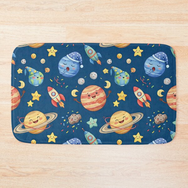 Item preview, The Planet Party Whimsical Celestial Illustration Pattern designed and sold by SavinMercantile.