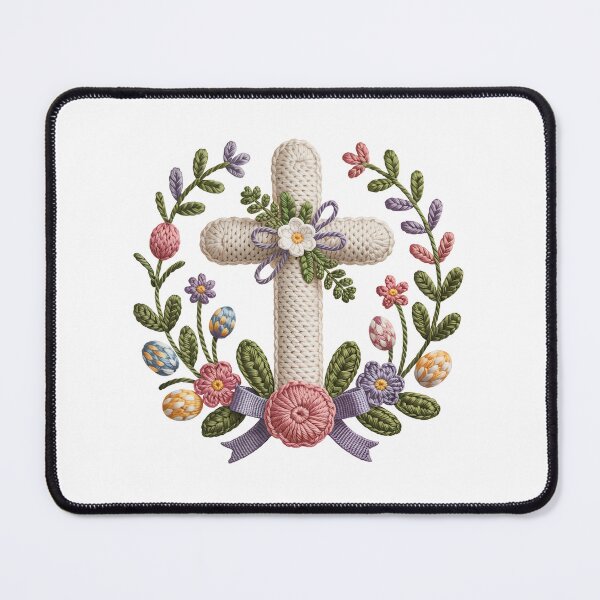 Item preview, crochet flower cross  designed and sold by jkrphoto.