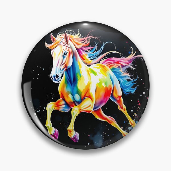 Item preview, Vibrant Multicolored Horse Gallop designed and sold by cuprum.