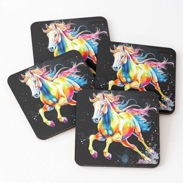 Item preview, Vibrant Multicolored Horse Gallop designed and sold by cuprum.