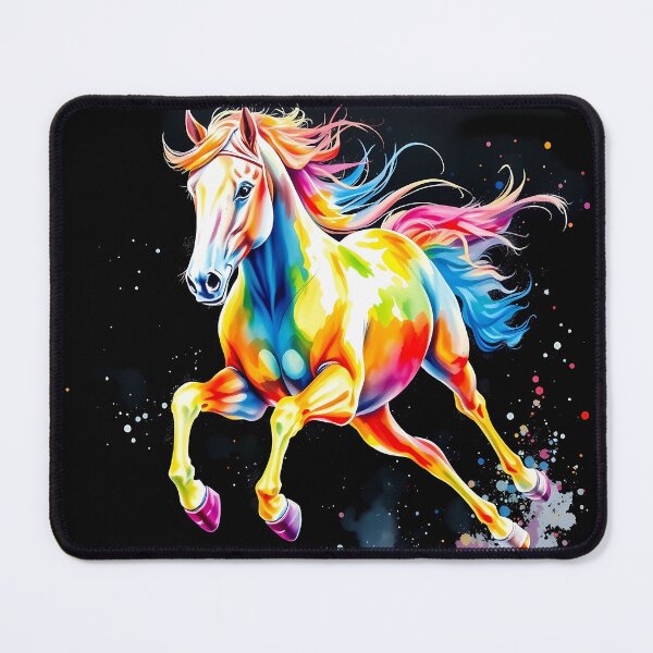 Item preview, Vibrant Multicolored Horse Gallop designed and sold by cuprum.