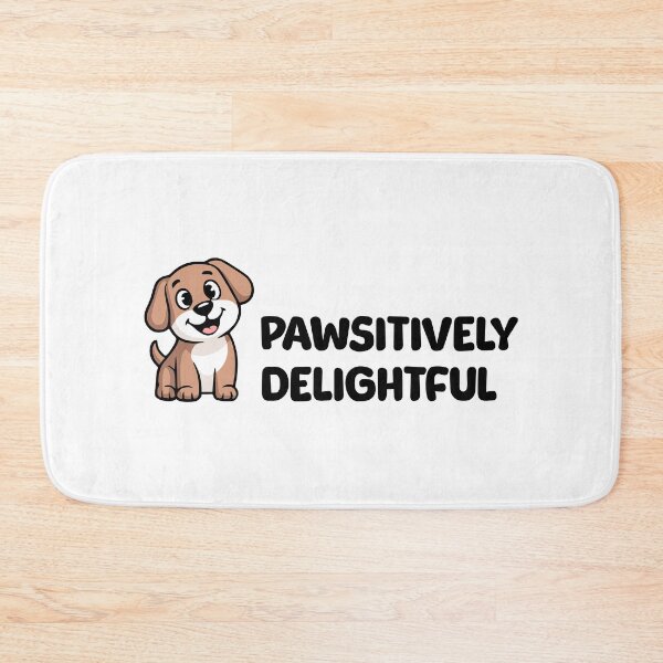 Item preview, Pawsitively Delightful! Cute Dog Pun designed and sold by PMCreative.