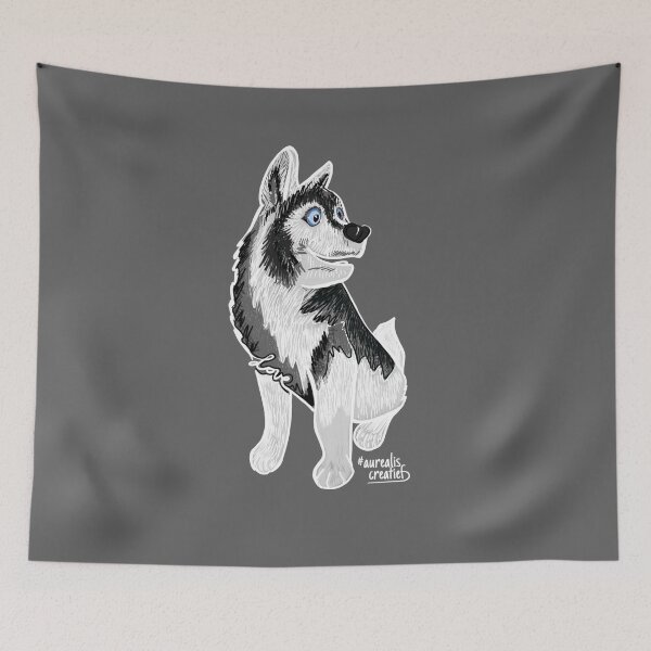 Item preview, Siberian Huski - Pencils drawing designed and sold by Aurealis Creatief.