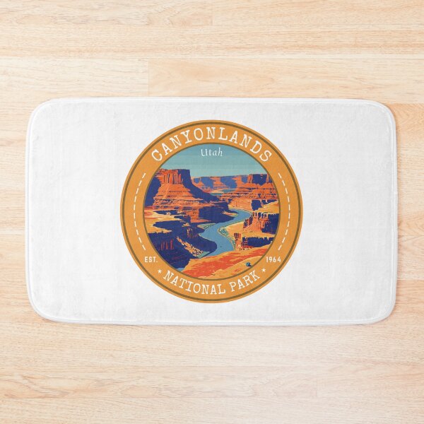 Item preview, Canyonlands National Park in Utah (USA), Vintage Travel Art Circle Emblem designed and sold by MaateoDesign.