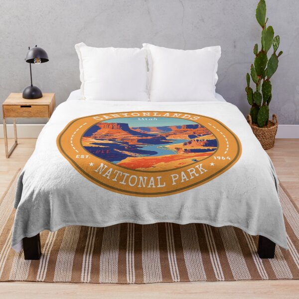 Item preview, Canyonlands National Park in Utah (USA), Vintage Travel Art Circle Emblem designed and sold by MaateoDesign.