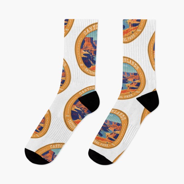 Item preview, Canyonlands National Park in Utah (USA), Vintage Travel Art Circle Emblem designed and sold by MaateoDesign.