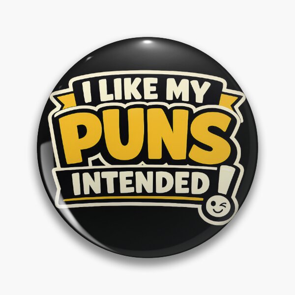 Item preview, I Like My Puns Intended Funny Typography Pun Design designed and sold by TeeTimeTreasure.