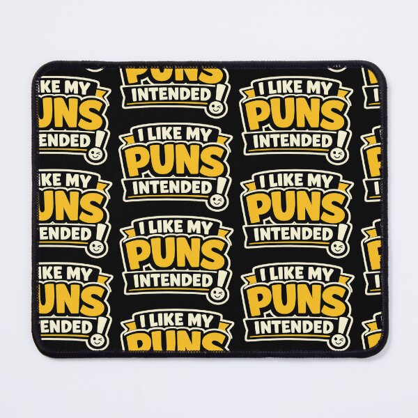 Item preview, I Like My Puns Intended Funny Typography Pun Design designed and sold by TeeTimeTreasure.