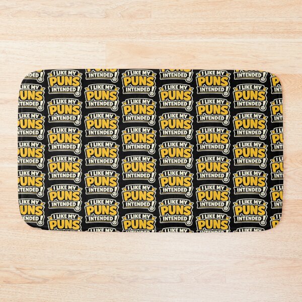 Item preview, I Like My Puns Intended Funny Typography Pun Design designed and sold by TeeTimeTreasure.