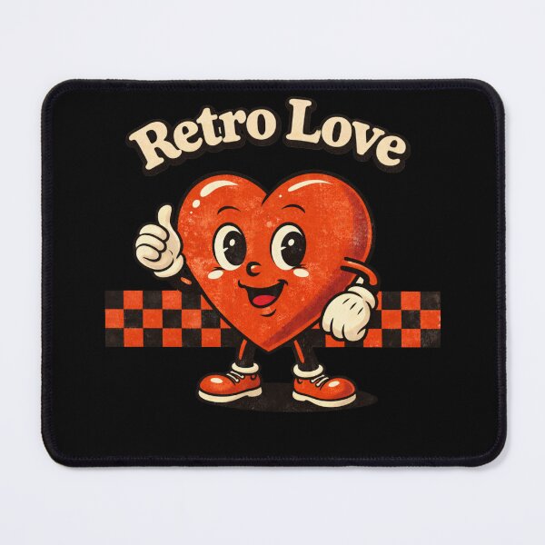 Item preview, Retro Love Heart Mascot Shirt – Vintage Cartoon Romance Graphic Tee designed and sold by KapiPrint.