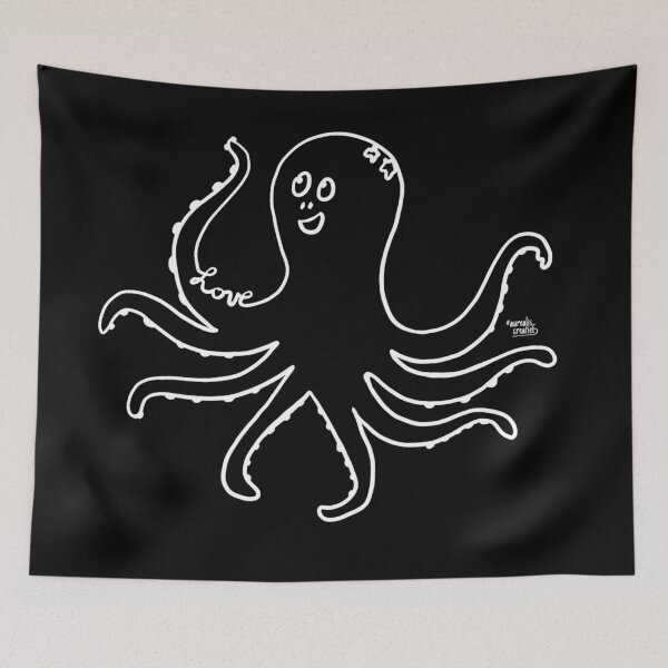 Item preview, Cheerful squid love - Love Animals  designed and sold by Aurealis Creatief.