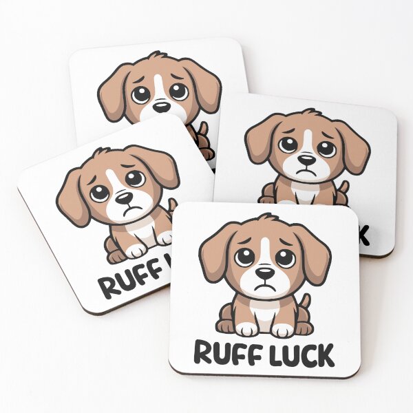 Item preview, Ruff Luck! Cute Dog Pun designed and sold by PMCreative.