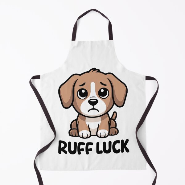 Item preview, Ruff Luck! Cute Dog Pun designed and sold by PMCreative.