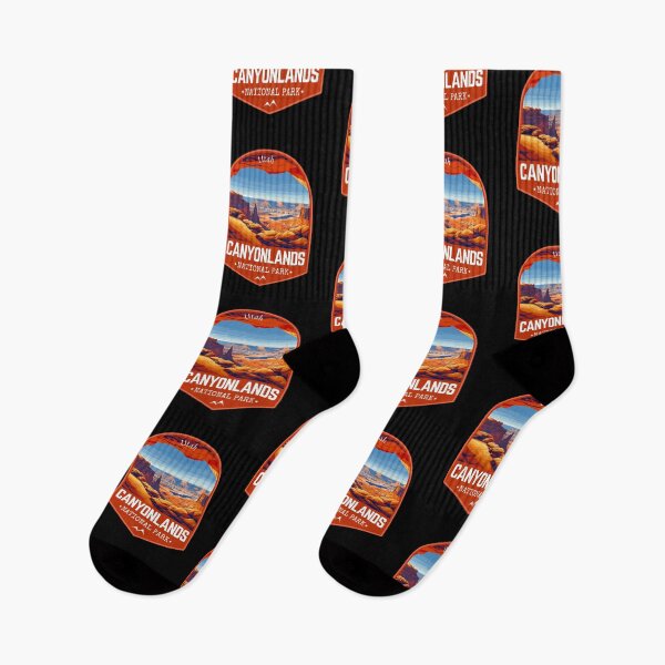 Item preview, Canyonlands National Park in Utah, USA Retro Travel Art Emblem designed and sold by MaateoDesign.
