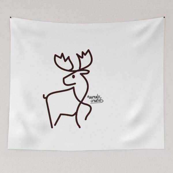 Item preview, Moose - Dynamic Stylish Line art designed and sold by Aurealis Creatief.